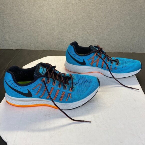 Nike Air Zoom Pegasus 32 Mens Sz 13 US Blue Orange Mesh Running Shoes 749340-400 - Picture 1 of 13